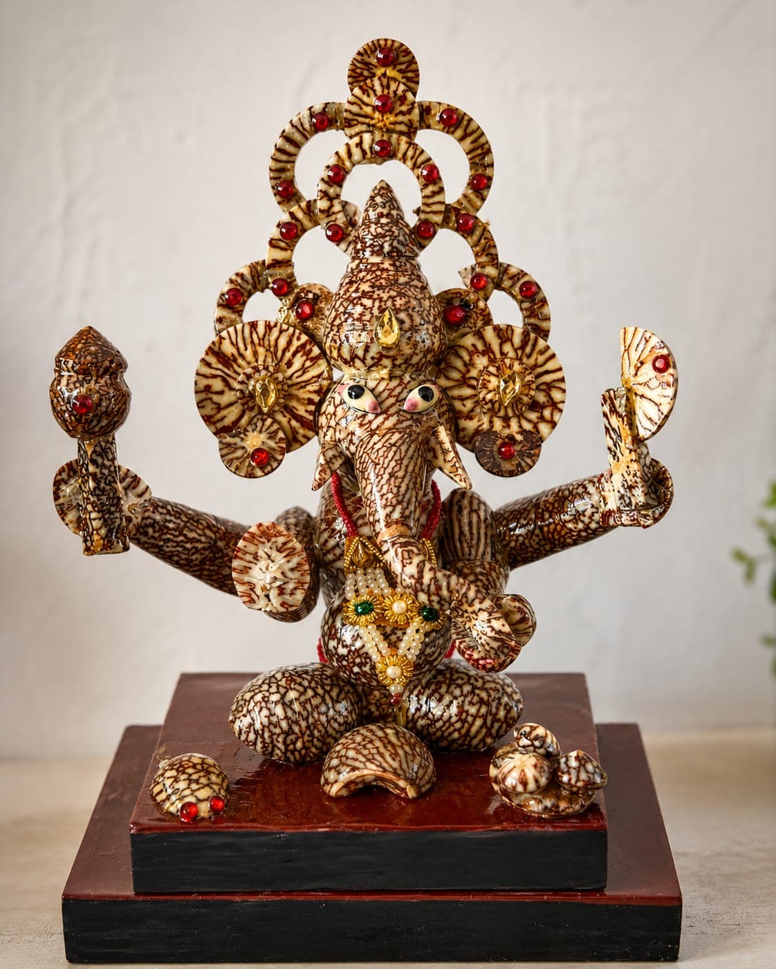 Handcrafted Supari Ganesha Idol.